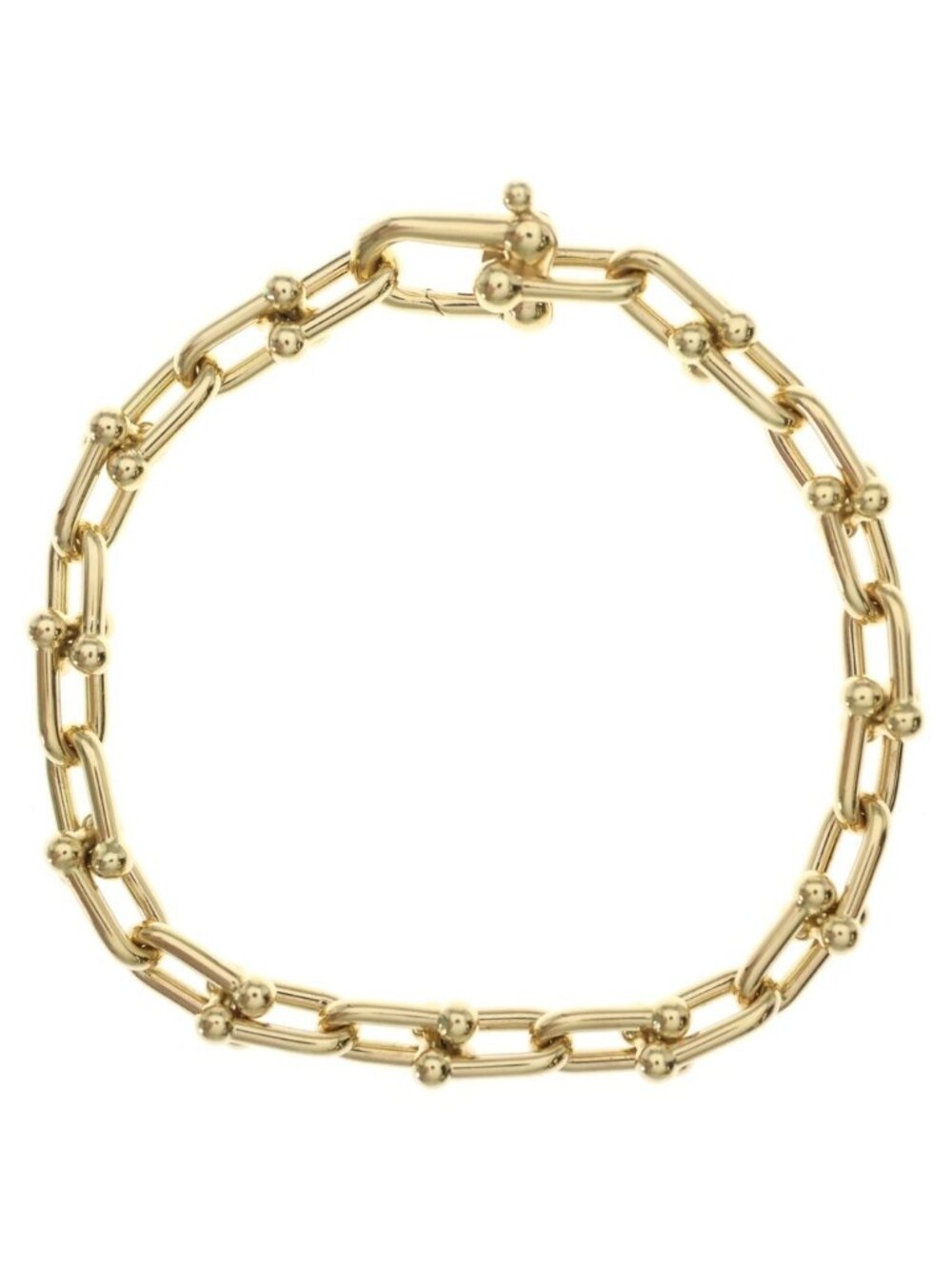 Tiffany & Co HardWear Small Link Chain Bracelet 18k Yellow Gold